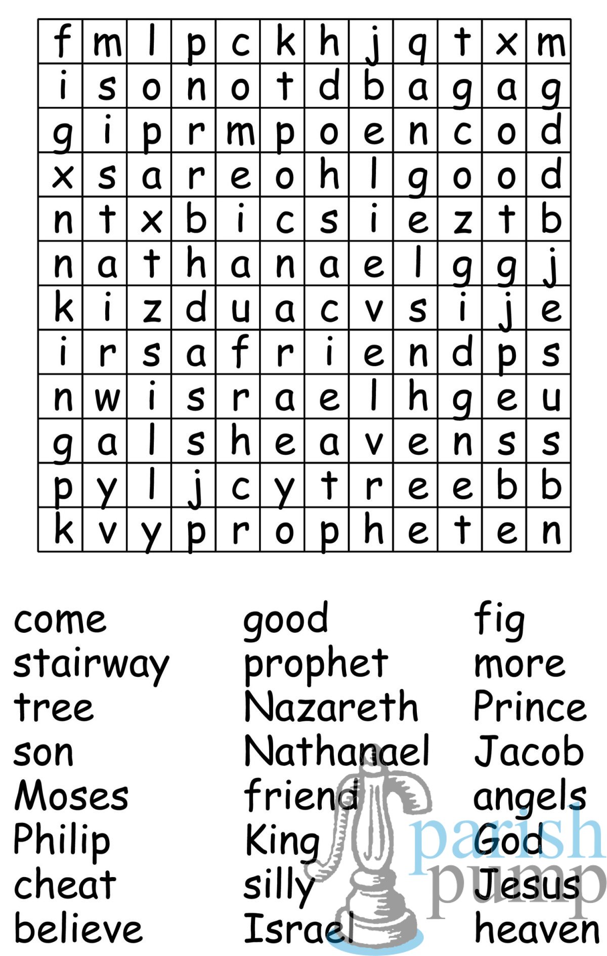 PP Bible Bites Wordsearch – Come & See jul17 – Parish Pump Ltd