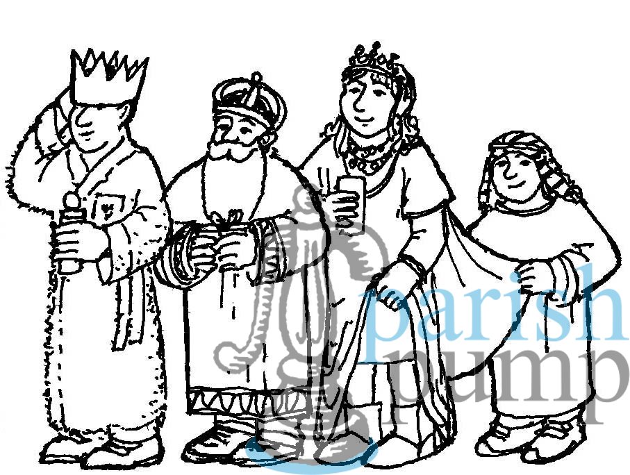 PP 2015-01 Artwork – Three Wise Men & Servant fr – Parish Pump Ltd